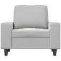 Sofa Chair Light Gray 23.6" Microfiber Fabric