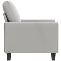 Sofa Chair Light Gray 23.6" Microfiber Fabric