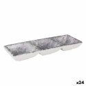 Tacka do przekąsek La Mediterránea Stonehenge 3 Przegródki 26 x 8,5 x 3,3 cm (24 Sztuk)