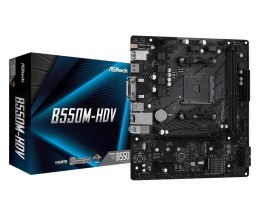 MB AMD B550 SAM4 MATX/B550M-HDV ASROCK