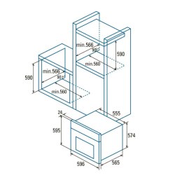 Piekarnik Cata MRA 7108 WH 60 L