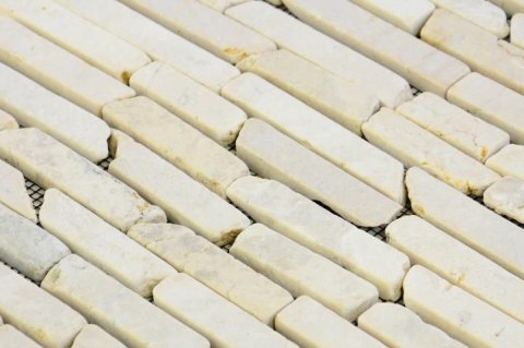 Mozaika marmurowa Garth na siatce kremowa 1 m2