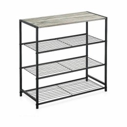 Regał Confortime Czarny Metal 60 x 30 x 63,5 cm (3 Sztuk)