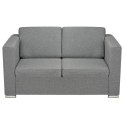 VidaXL 2 osobowa sofa tapicerowana jasnoszara