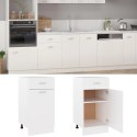 VidaXL Drawer Bottom Cabinet White 15.7"x18.1"x32.1" Engineered Wood