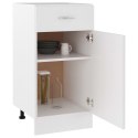 VidaXL Drawer Bottom Cabinet White 15.7"x18.1"x32.1" Engineered Wood