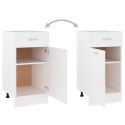 VidaXL Drawer Bottom Cabinet White 15.7"x18.1"x32.1" Engineered Wood