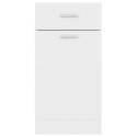 VidaXL Drawer Bottom Cabinet White 15.7"x18.1"x32.1" Engineered Wood