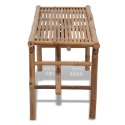 VidaXL Folding Patio Bench 46.5" Bamboo