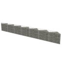 VidaXL Gabion Wall Galvanized Steel 177.2"x11.8"x19.7"