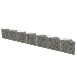 VidaXL Gabion Wall Galvanized Steel 177.2