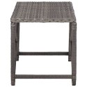 VidaXL Patio Bench 31.5" Poly Rattan Gray