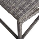 Patio Bench 31.5" Poly Rattan Gray