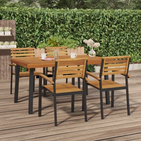 VidaXL Patio Table 59.1"x35.4"x29.5" Solid Wood Acacia