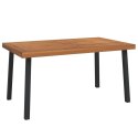 VidaXL Patio Table 59.1"x35.4"x29.5" Solid Wood Acacia