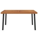 VidaXL Patio Table 59.1"x35.4"x29.5" Solid Wood Acacia