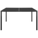 VidaXL Patio Table Anthracite 51.2"x51.2"x28.3" Steel and Glass