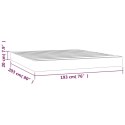 VidaXL Pocket Spring Bed Mattress Black 76"x79.9"x7.9" King Faux Leather