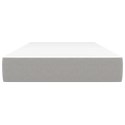 VidaXL Pocket Spring Bed Mattress Light Gray 39.4"x74.8"x7.9" Twin Fabric