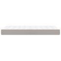 VidaXL Pocket Spring Bed Mattress Light Gray 39.4"x74.8"x7.9" Twin Fabric