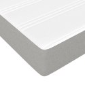 VidaXL Pocket Spring Bed Mattress Light Gray 39.4"x74.8"x7.9" Twin Fabric