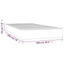 VidaXL Pocket Spring Bed Mattress Light Gray 39.4"x74.8"x7.9" Twin Fabric