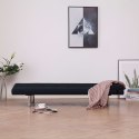 VidaXL Sofa Bed with Two Pillows Black Fabric