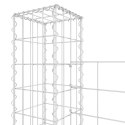 VidaXL U-shape Gabion Basket with 6 Posts Iron 244.1"x7.9"x59.1"