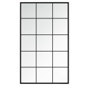 VidaXL Wall Mirror Black 39.4"x23.6" Metal