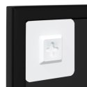 VidaXL Wall Mirror Black 39.4"x23.6" Metal