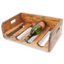 VidaXL Wine Racks 4 pcs for 16 Bottles Solid Mahogany Wood