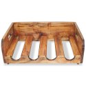 VidaXL Wine Racks 4 pcs for 16 Bottles Solid Mahogany Wood