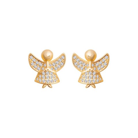 Srebrne kolczyki KDK6620Y - Cyrkonia