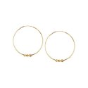 Gold earrings KZC6651