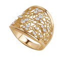 Gold ring PXC6648 - Zirconia