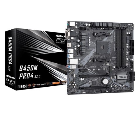 MB AMD B450 SAM4 MATX/B450M PRO4 R2.0 ASROCK