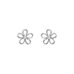 Rhodium plated silver earrings KSE6591