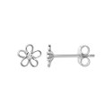 Rhodium plated silver earrings KSE6591