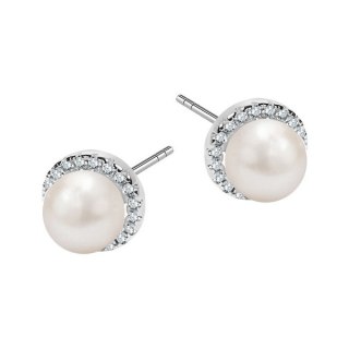 Srebrne kolczyki KDK6239 - Cyrkonia