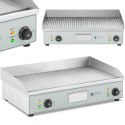 Grill elektryczny płyta grillowa ryflowana podwójna 400 x 730 mm 2 x 2000 W