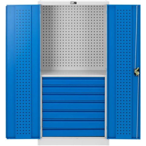 Szafa narzędziowa warsztatowa perforowana 7 szuflad 182 x 92 x 46 cm