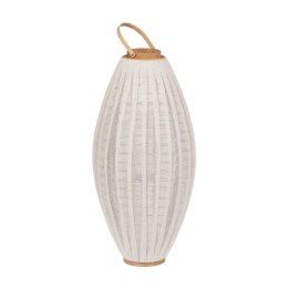 Lampa Beżowy Naturalny Bambus Szkło 40 x 40 x 83 cm