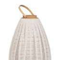 Lampa Beżowy Naturalny Bambus Szkło 40 x 40 x 83 cm