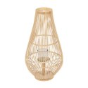 Lampa Naturalny Bambus Szkło 35 x 35 x 66 cm