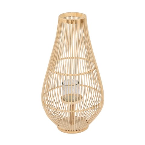 Lampa Naturalny Bambus Szkło 35 x 35 x 66 cm