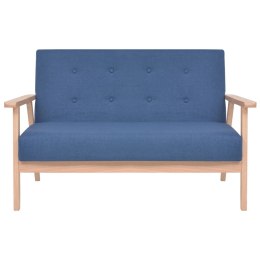 VidaXL 2-osobowa sofa tapicerowana, niebieska