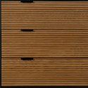 Komoda ORLEANS Czarny Naturalny Żelazo Drewno MDF 104 x 40 x 81,5 cm