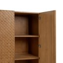 Kredens MARIGNI Czarny Naturalny Żelazo Drewno MDF 98,5 x 55 x 199,5 cm