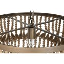 Lampa Sufitowa Home ESPRIT Brązowy Naturalny Drewno Metal 50 W 53 x 53 x 123 cm