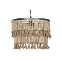 Lampa Sufitowa Home ESPRIT Brązowy Naturalny Drewno Metal 50 W 61 x 61 x 117 cm